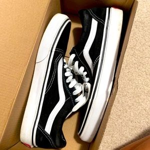 Black Vans- gently worn